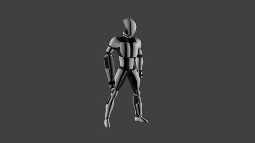 Robot, low poly preview image